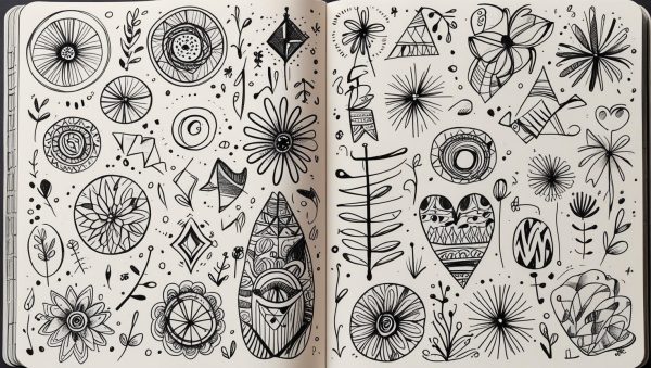 mindful doodling